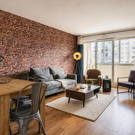 Brick Loft - Ventilation & Fraicheur - Parking Gratuit - Ideal Familles - Proche Centre-ville Lägenhet